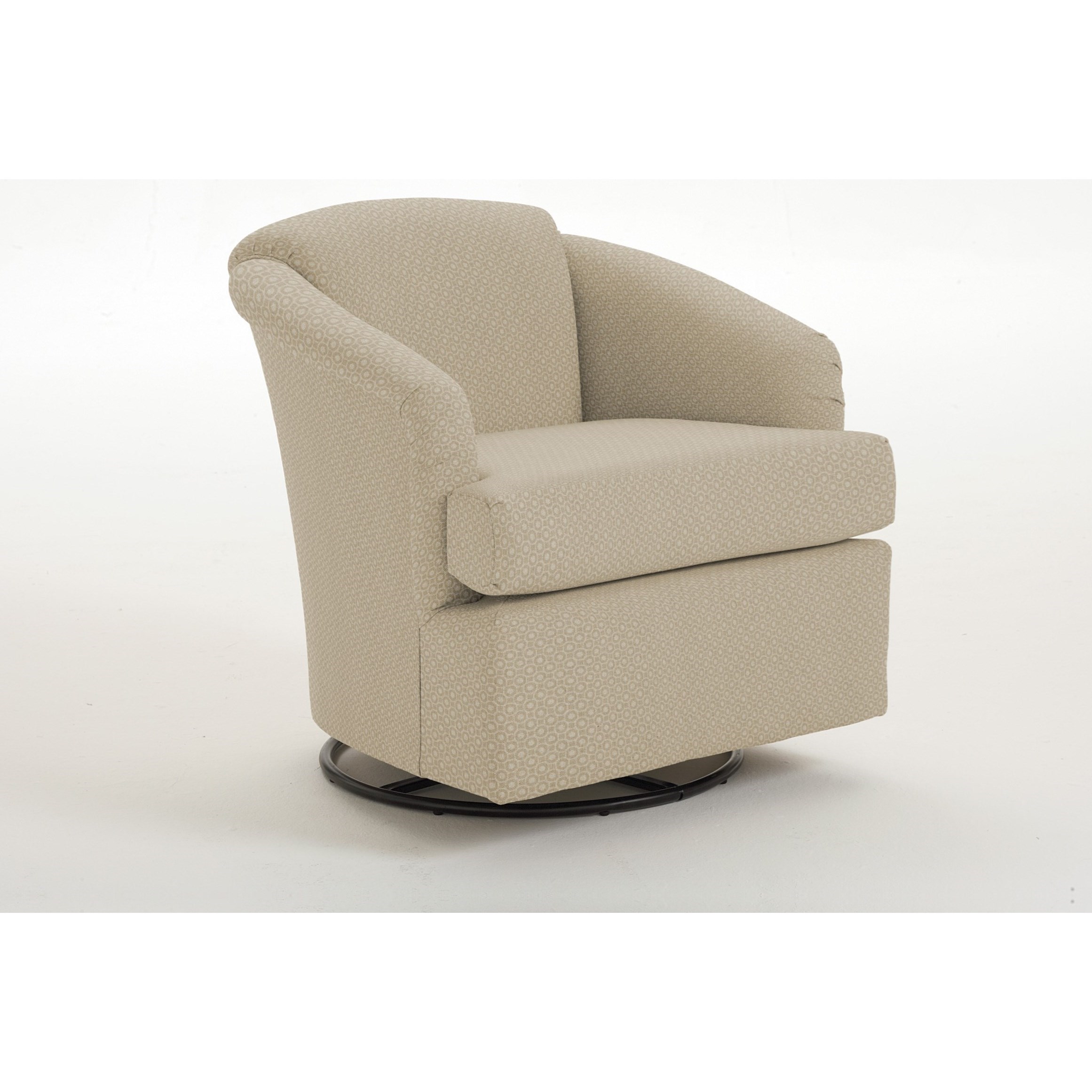 Swivel rocking barrel discount chair